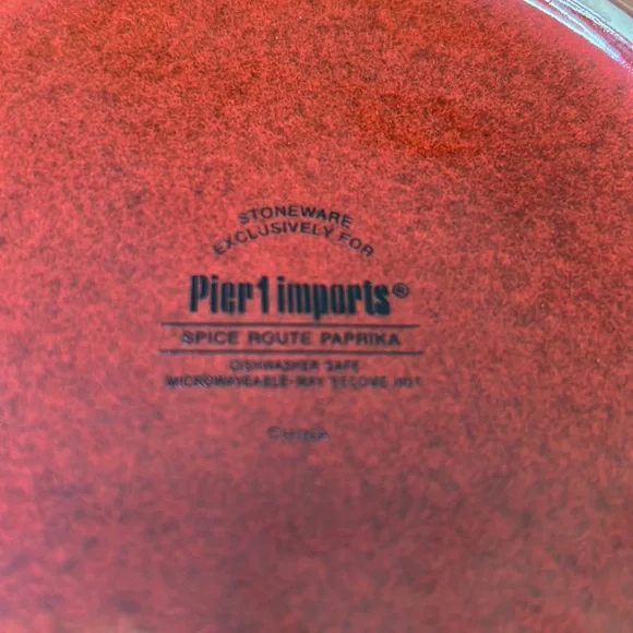Pier 1 Spice Route Paprika Salad Plate (4)